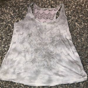 Tank top with sequin detailing
